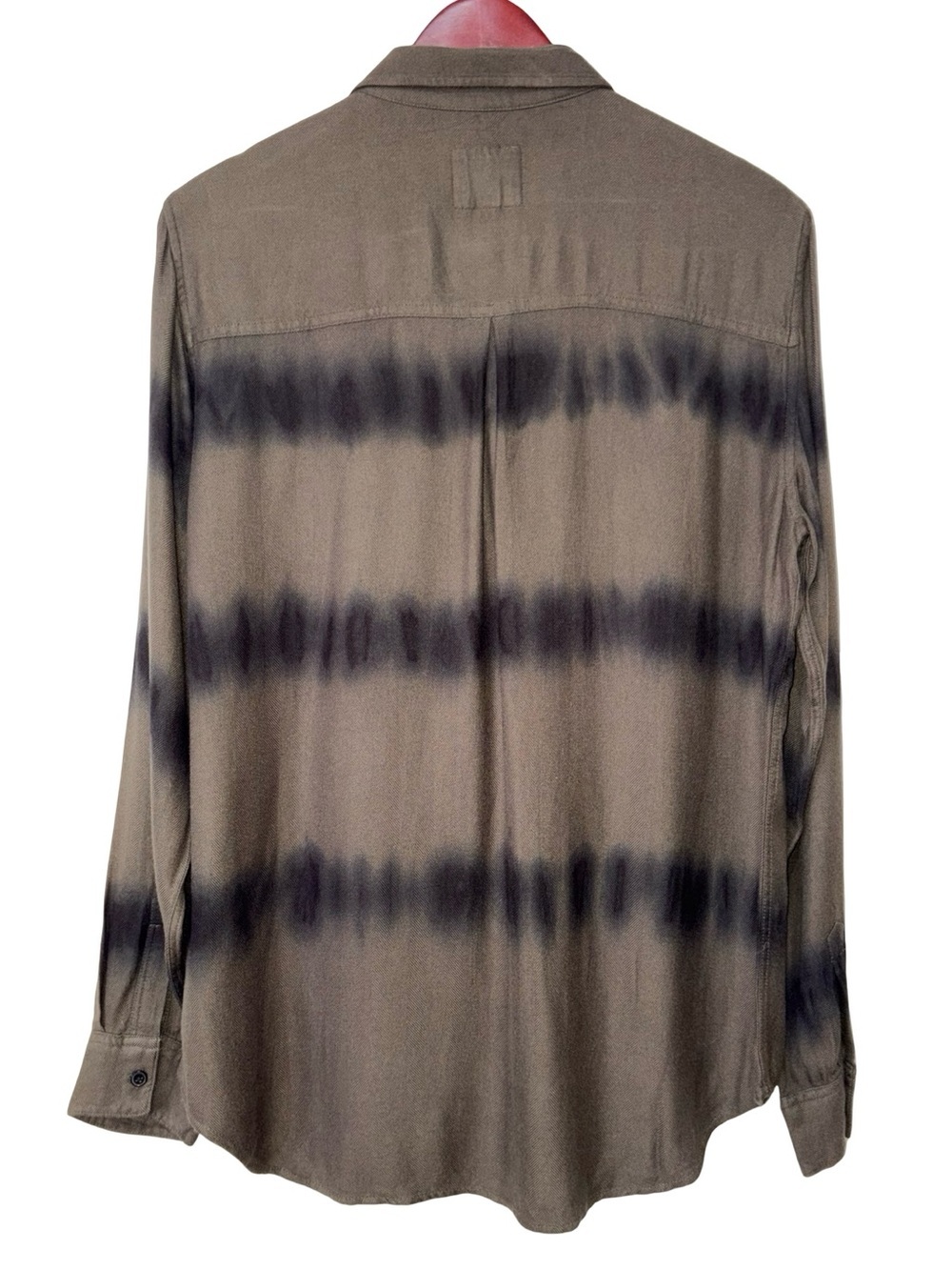 Rails Hunter Shirt Olive Black Tie Dye Waves Button Up Size L NWT Casual - Picture 3 of 7